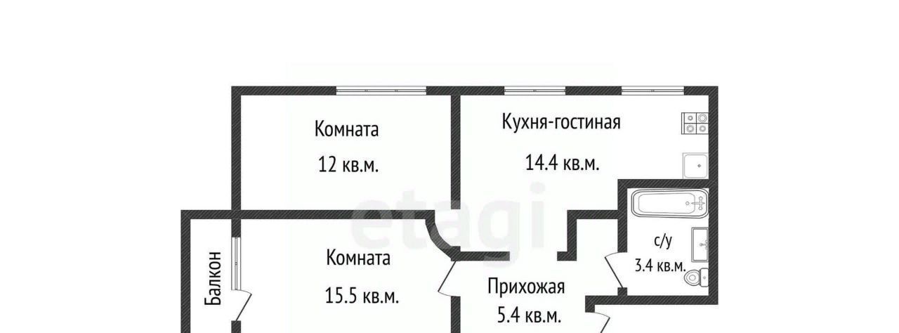 квартира г Краснодар р-н Западный ул им. Федора Лузана 12 фото 12