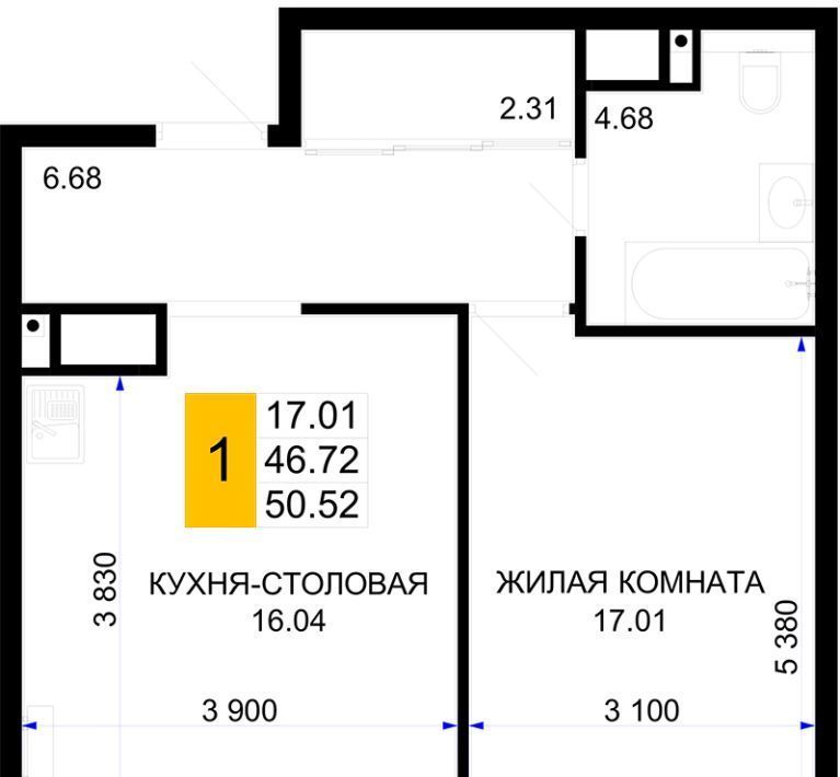 квартира г Краснодар р-н Центральный фото 1