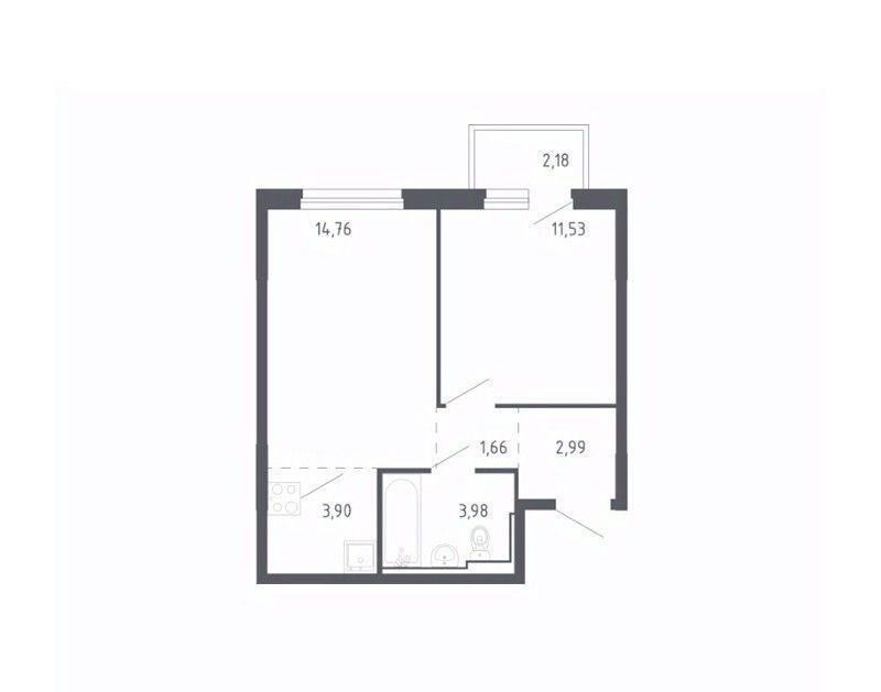 квартира г Тюмень р-н Ленинский ЖК «Чаркова 72» 1/3 фото 1