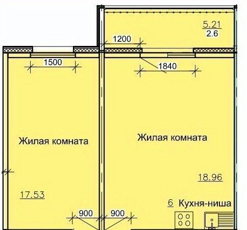 квартира г Барнаул р-н Октябрьский ул Союза Республик 11 фото 1