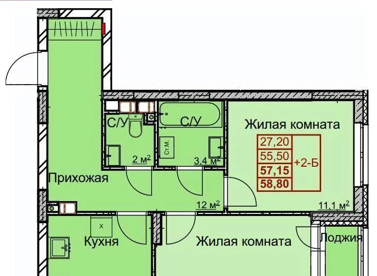 квартира г Нижний Новгород Заречная пер Арктический фото 1