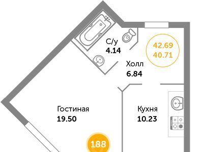 квартира р-н Зеленоградский г Зеленоградск ул Большая Окружная 2бк/2 фото 1