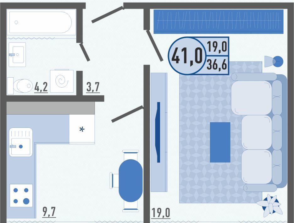 квартира г Орел ул Зареченская 10к/2 фото 1