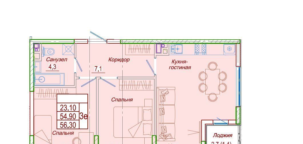 квартира р-н Анапский с Сукко ул Мирная 9к/3 муниципальное образование, Анапа фото 1