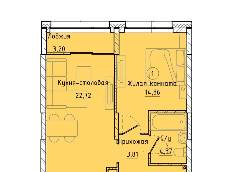 квартира г Екатеринбург Чкаловская ул Машинная 1в/2 фото 1