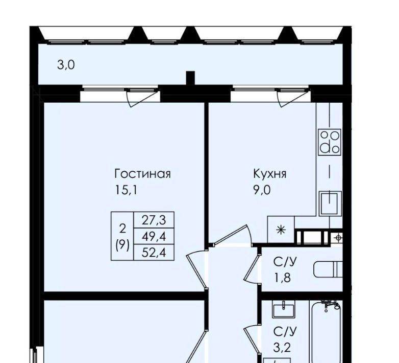 квартира р-н Гатчинский г Коммунар Шушары фото 1