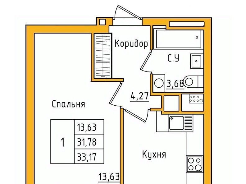 квартира г Уфа р-н Калининский ул Летчика Кобелева 5/1 фото 1