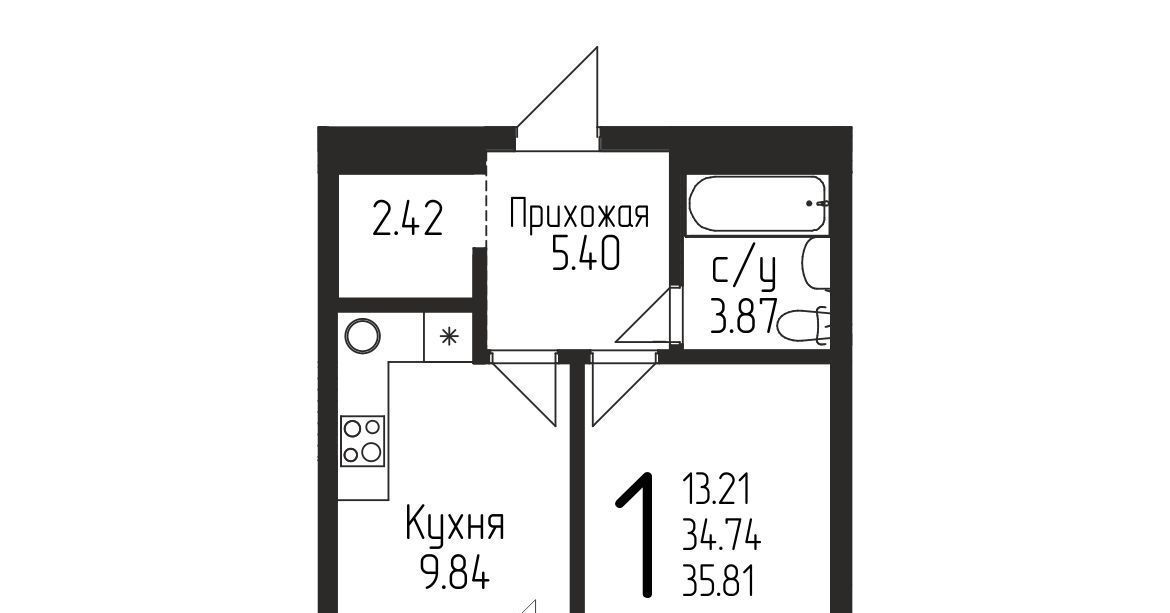 квартира г Уфа р-н Кировский ул Испытателей 89 фото 1