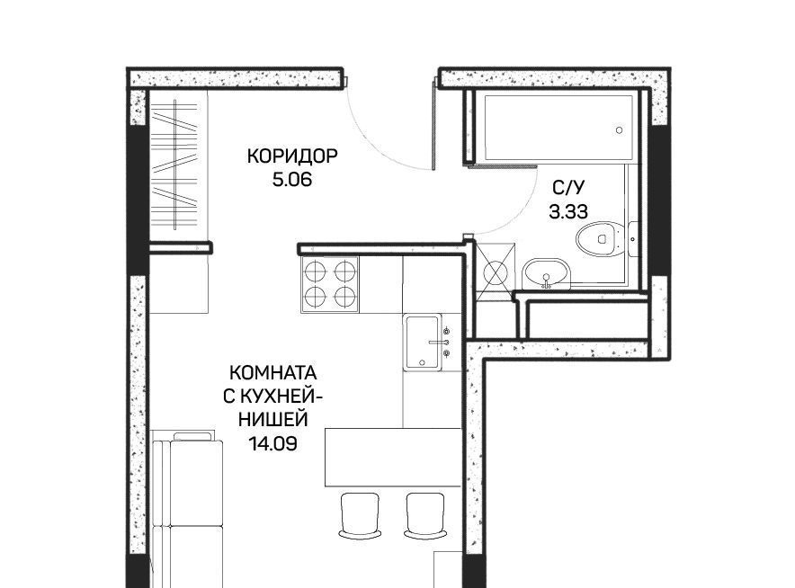 квартира г Москва метро Медведково ул Корнейчука 27с/7 фото 1