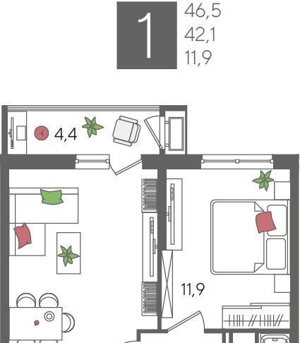 квартира г Краснодар р-н Карасунский ул Новороссийская 88 фото 3