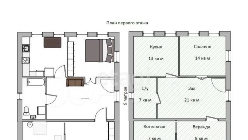 дом р-н Томский с Зоркальцево ул Трактовая Зоркальцевское сельское поселение, Томск фото 24