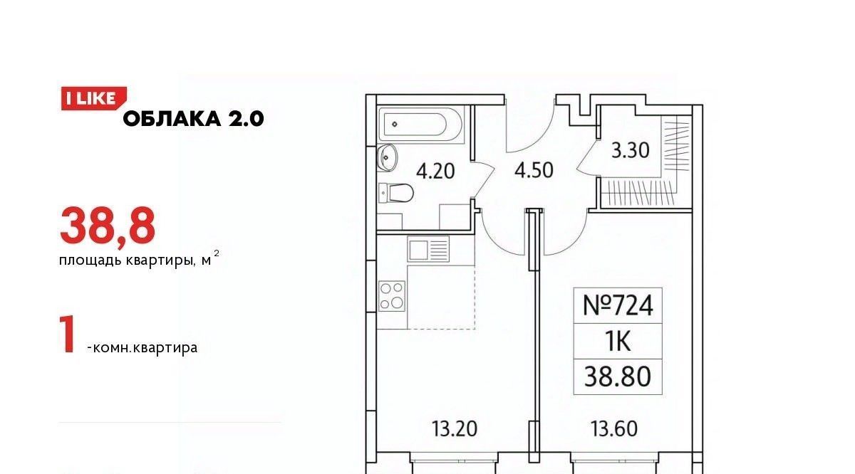 квартира г Люберцы ЖК «Облака 2.0» Жулебино фото 1