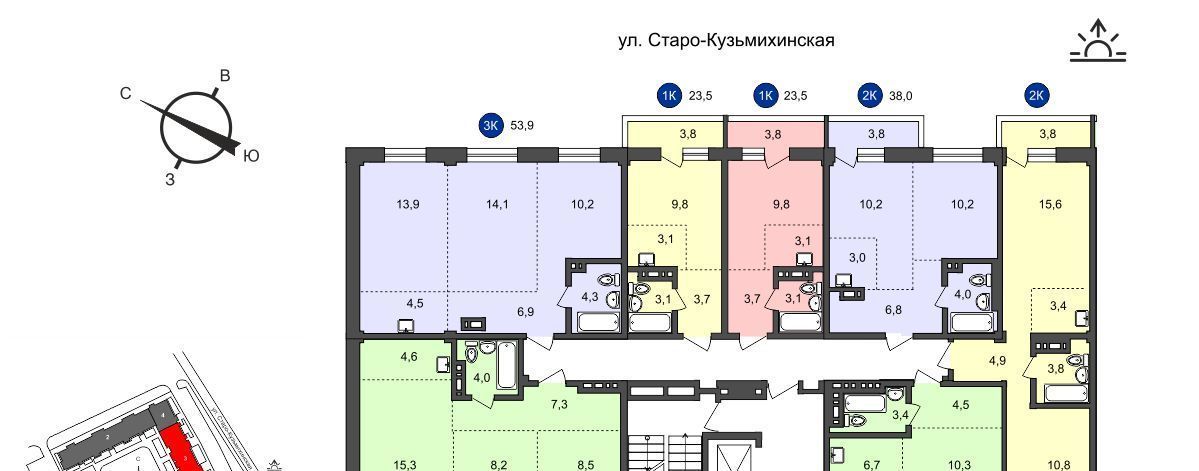 квартира г Иркутск р-н Свердловский ул Старо-Кузьмихинская фото 2