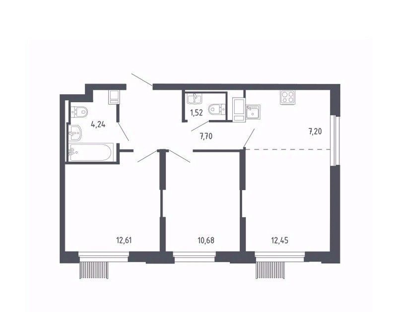 квартира г Москва СВАО Северный ЖК Молжаниново Новоподрезково, к 2 фото 1