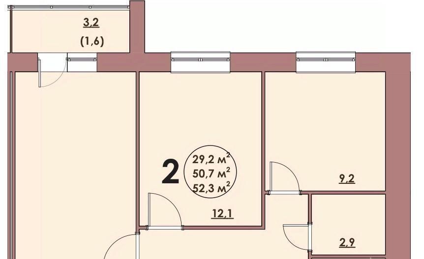 квартира г Волжский 37-й микрорайон ул С.Р. Медведева 41/3 фото 1