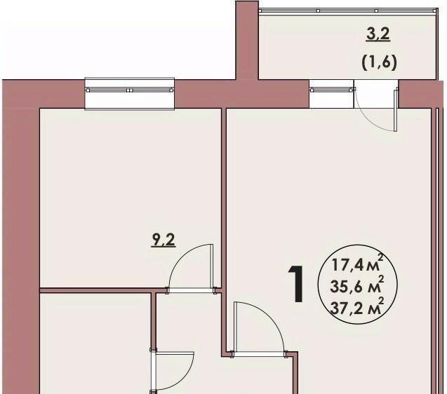 квартира г Волжский 37-й микрорайон ул С.Р. Медведева 41/4 фото 1