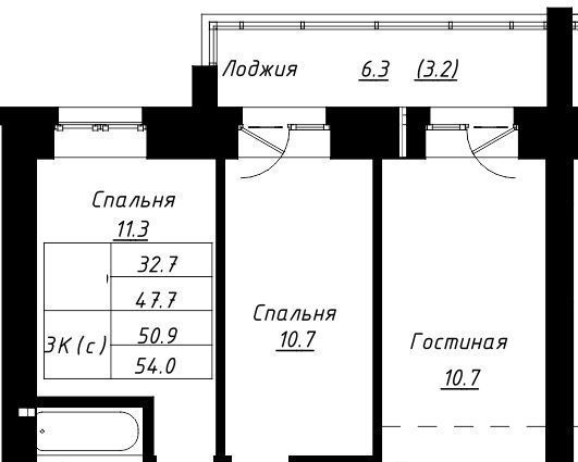 квартира г Барнаул р-н Индустриальный ЖК Колумб фото 1