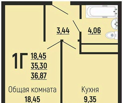 квартира г Краснодар р-н Прикубанский Славянский микрорайон ул Заполярная 39/9 фото 1