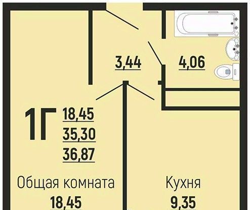 квартира г Краснодар р-н Прикубанский Славянский микрорайон ул Заполярная 39/9 фото 1