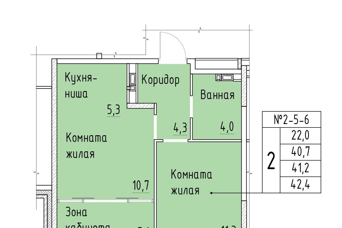 квартира г Тюмень р-н Калининский ЖК «Ботаника» фото 11