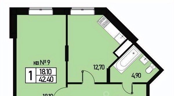 квартира г Москва п Новофедоровское ТиНАО ул Генерала Донскова 27к/1 фото 1