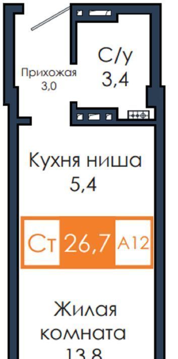 квартира г Красноярск р-н Советский Солнечный жилрайон, 5-й мкр фото 1