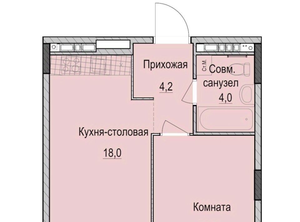 квартира г Казань ЖК «Ферма-2» Проспект Победы, жилмассив фото 1