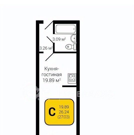 квартира г Воронеж р-н Коминтерновский ул Антонова-Овсеенко 35с фото 1