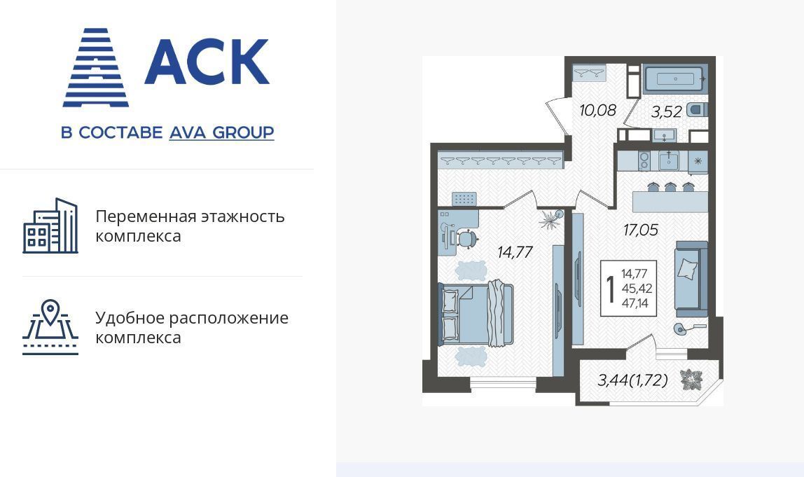 квартира г Краснодар р-н Карасунский ул Уральская 87/7 фото 1