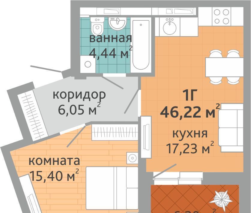 квартира г Екатеринбург р-н Верх-Исетский ВИЗ жилрайон, Семейный квартал Дружный жилой комплекс фото 1