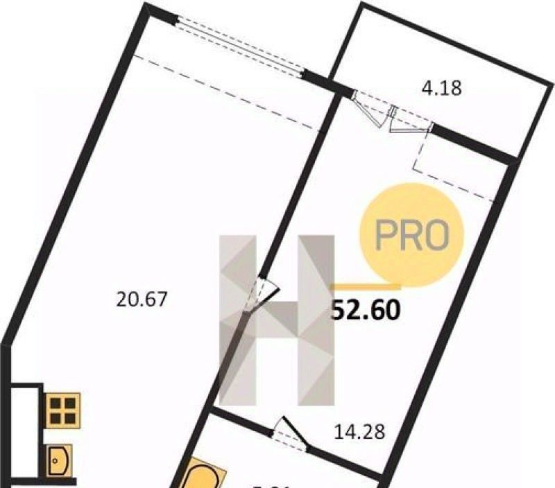 квартира г Калининград р-н Московский ул Октябрьская 12 фото 4