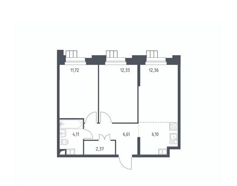 квартира г Москва п Мосрентген метро Тропарёво метро Румянцево мк, к 1. 1 фото 1