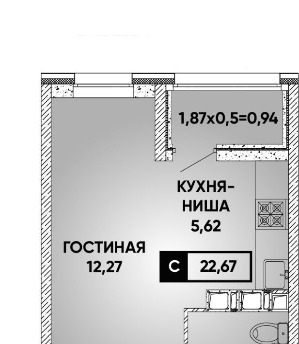 квартира г Краснодар р-н Прикубанский ул им. Петра Феленкова фото 1