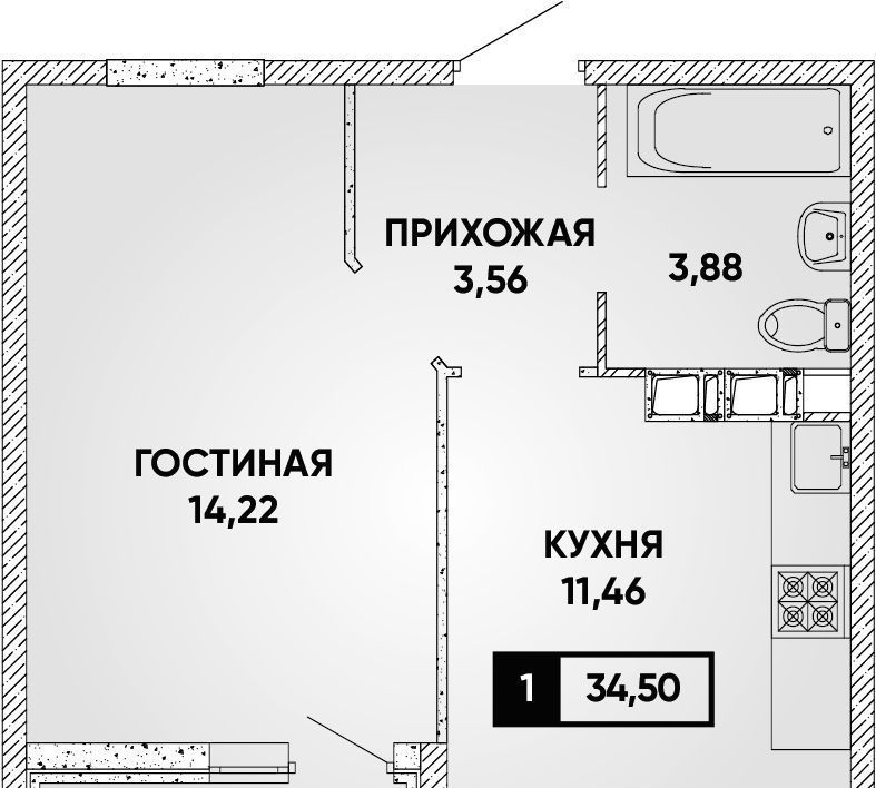 квартира г Краснодар р-н Прикубанский ул Наставников фото 1