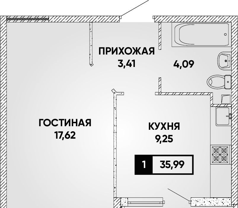 квартира г Краснодар р-н Прикубанский ул Наставников фото 1