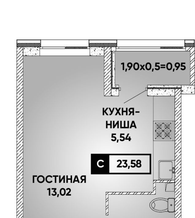 квартира г Краснодар р-н Прикубанский ул им. Петра Феленкова фото 1