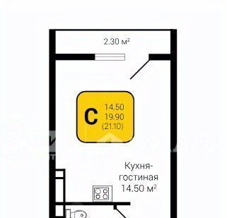 квартира г Воронеж р-н Железнодорожный ул Федора Тютчева 105 фото 1