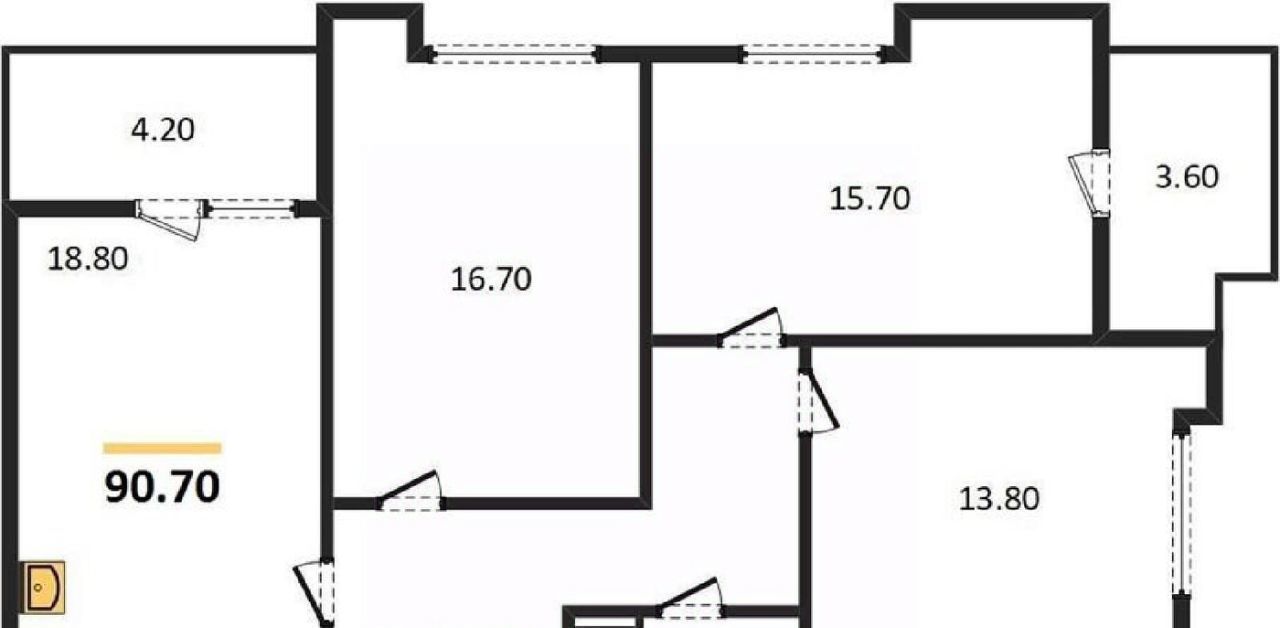 квартира г Калининград р-н Центральный ул Маршала Борзова 109 фото 8