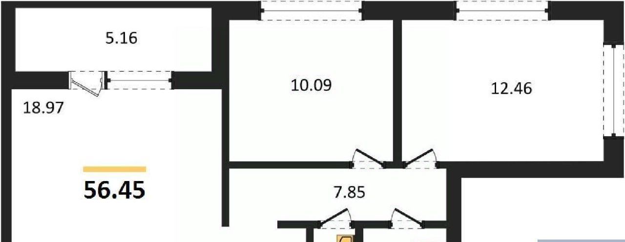 квартира г Калининград р-н Московский б-р Л.Шевцовой 49а фото 12