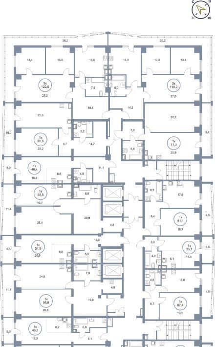 квартира г Сургут тракт Югорский 43 27А фото 33