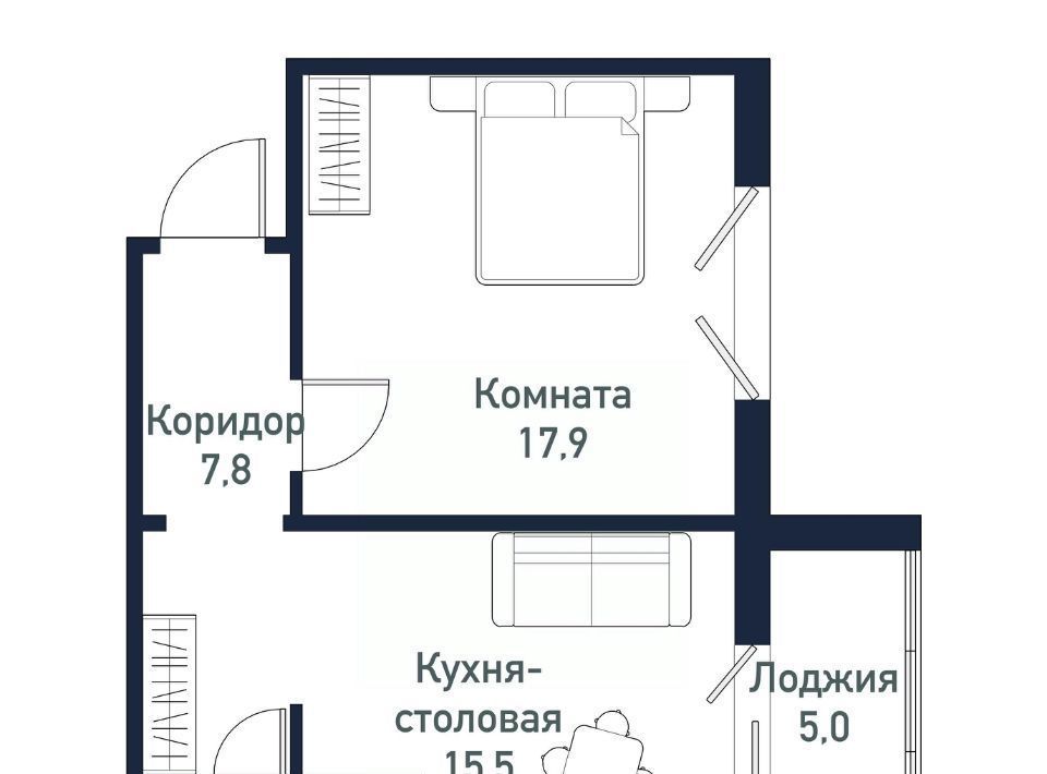 квартира р-н Сосновский п Западный микрорайон «Просторы» Кременкульское с/пос фото 1