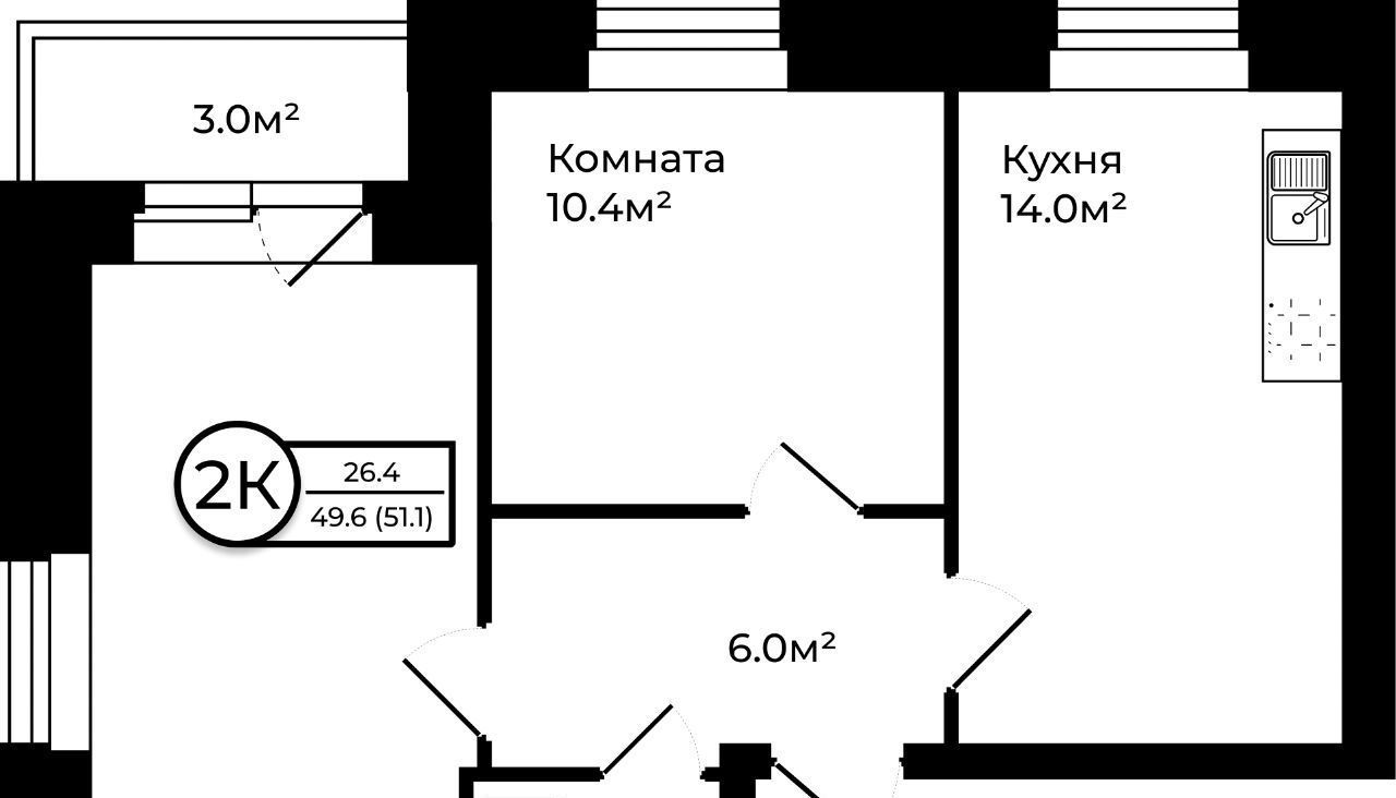 квартира р-н Ярославский д Мостец Заволжское с/пос, Жилой Чайка кв-л фото 1