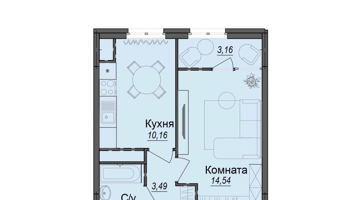 квартира г Волгоград р-н Тракторозаводский ул Тракторостроителей 27/1 фото 1