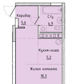 квартира г Екатеринбург Эльмаш ЖК «Квартал К3» Проспект Космонавтов, жилрайон фото 1