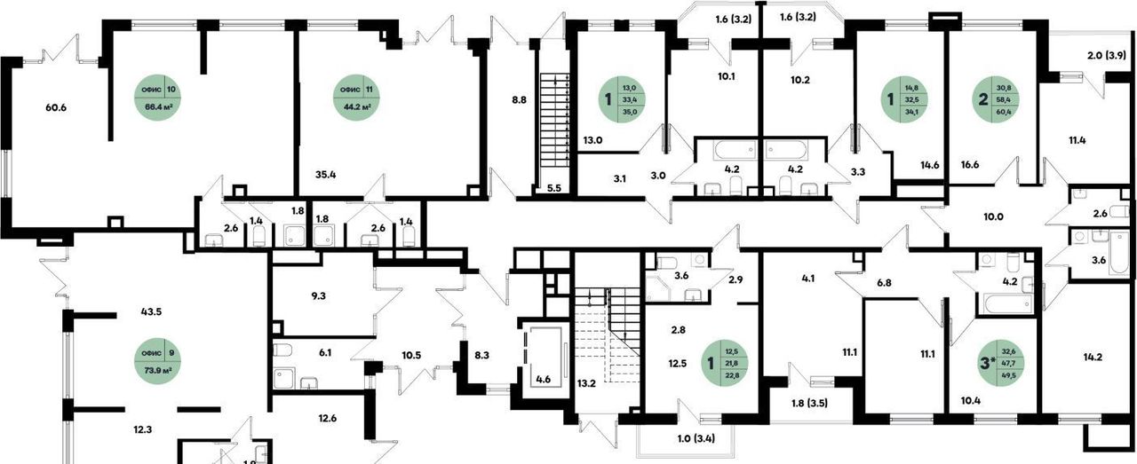 квартира г Краснодар р-н Прикубанский ул им. генерала Корнилова 12к/1 фото 2