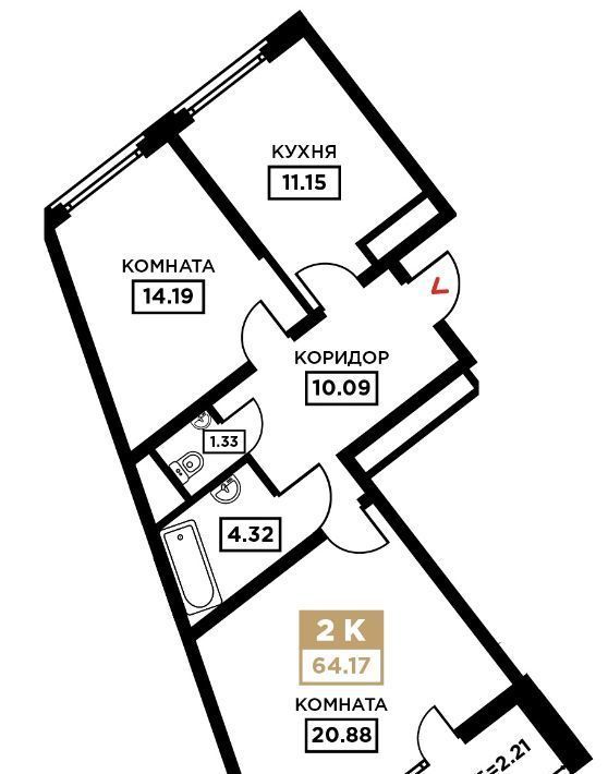 квартира г Краснодар р-н Прикубанский Школьный микрорайон ул Школьная 1 фото 1