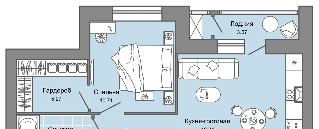 квартира ул. Строителя Николая Шишкина, 11к 1, Завьяловский район, с. Первомайский фото 1