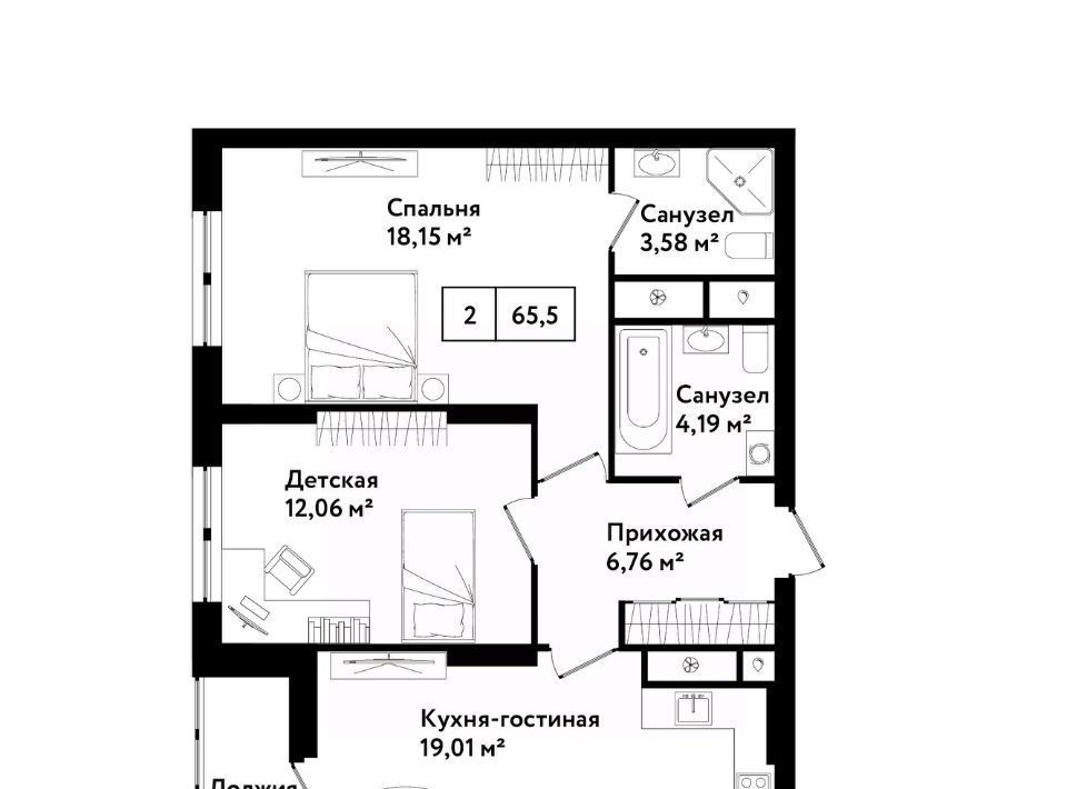 квартира г Тула р-н Привокзальный ул Седова 26к/1 фото 1