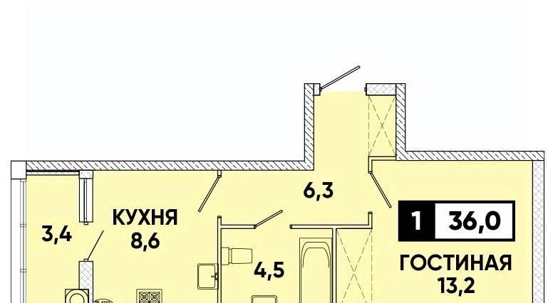 квартира г Ставрополь р-н Промышленный пр-кт Российский 17к/1 фото 1