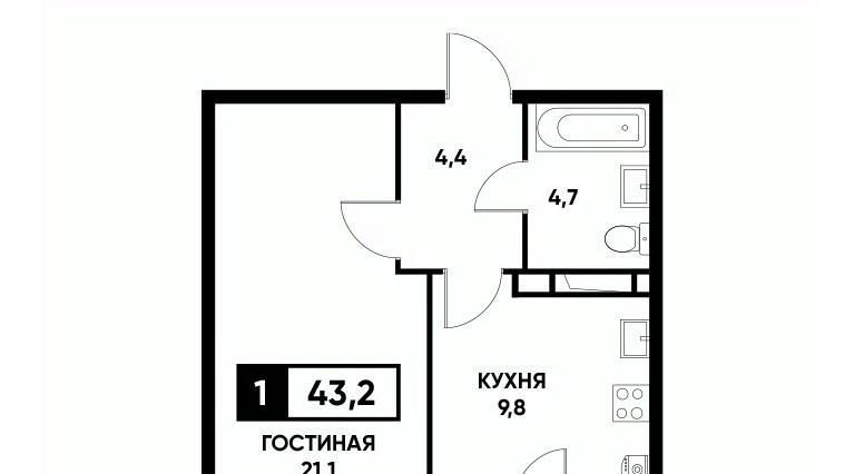 квартира г Ставрополь р-н Промышленный пр-кт Российский 12к/2 фото 1